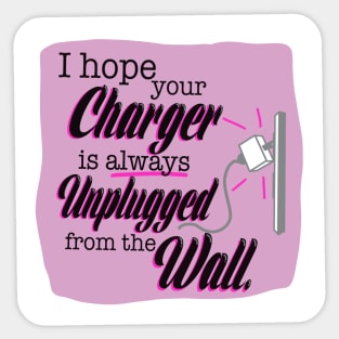 First World Curse - Charger Unplugged Sticker